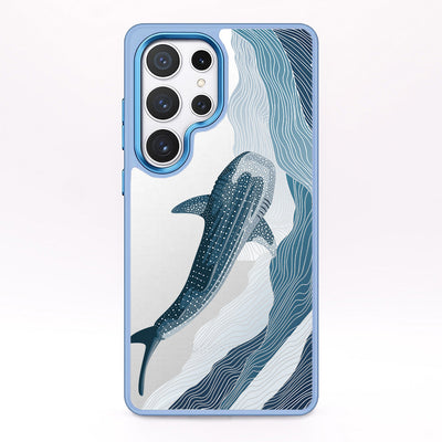 Samsung S24+ Case - Whale Shark Blue - "DeepWater" - Sustainable