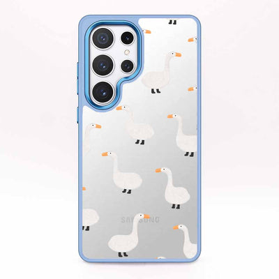 Samsung S24+ Case - goose blue - "Goose Fella" - sustainable
