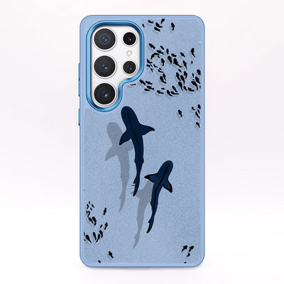 Samsung S25 Ultra Case - Shark Blue - "Into the blue" duurzaam