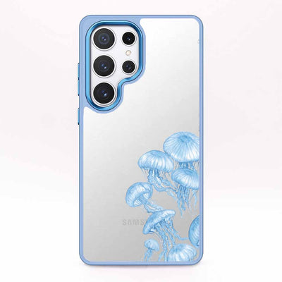 Samsung S25 Case - Jellyfish Blue - "Jellies" - sustainable