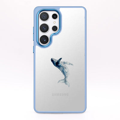 Samsung S24+ Case - Whale blue - "Joy" - sustainable