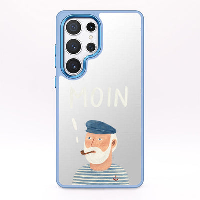 Samsung S25+ Case - Moin Blue - "Ostfriese" - Sustainable