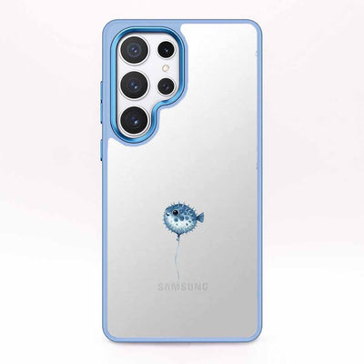 Samsung S24+ Case - Pufferfish Blue - "Pufferfish" - Sustainable