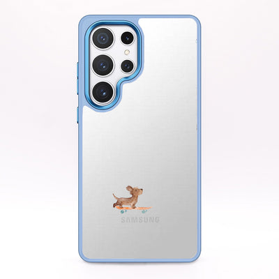 Samsung S24+ Case - Skater Dog blue - "SkaterBoi" - sustainable