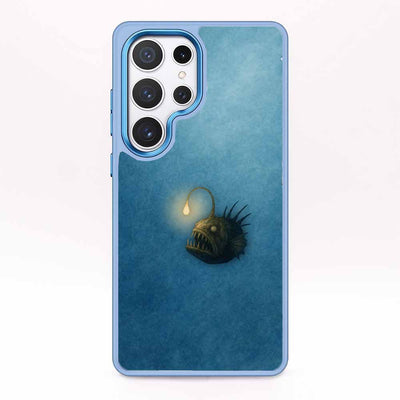Samsung S24+ Case - Anglerfish blue - "Sour" - sustainable