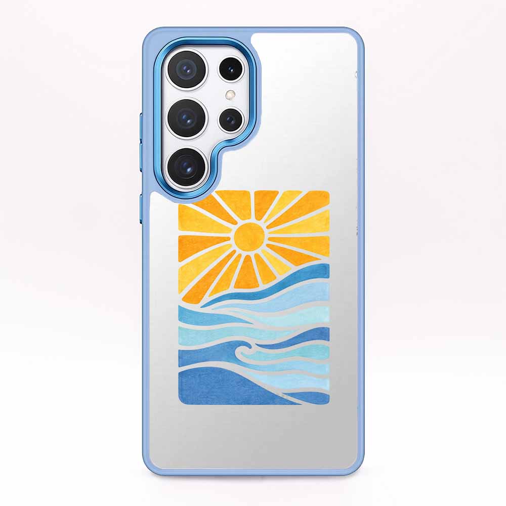 Samsung S25+ Hülle - Meer blau - "Sun&Sea" - nachhaltig