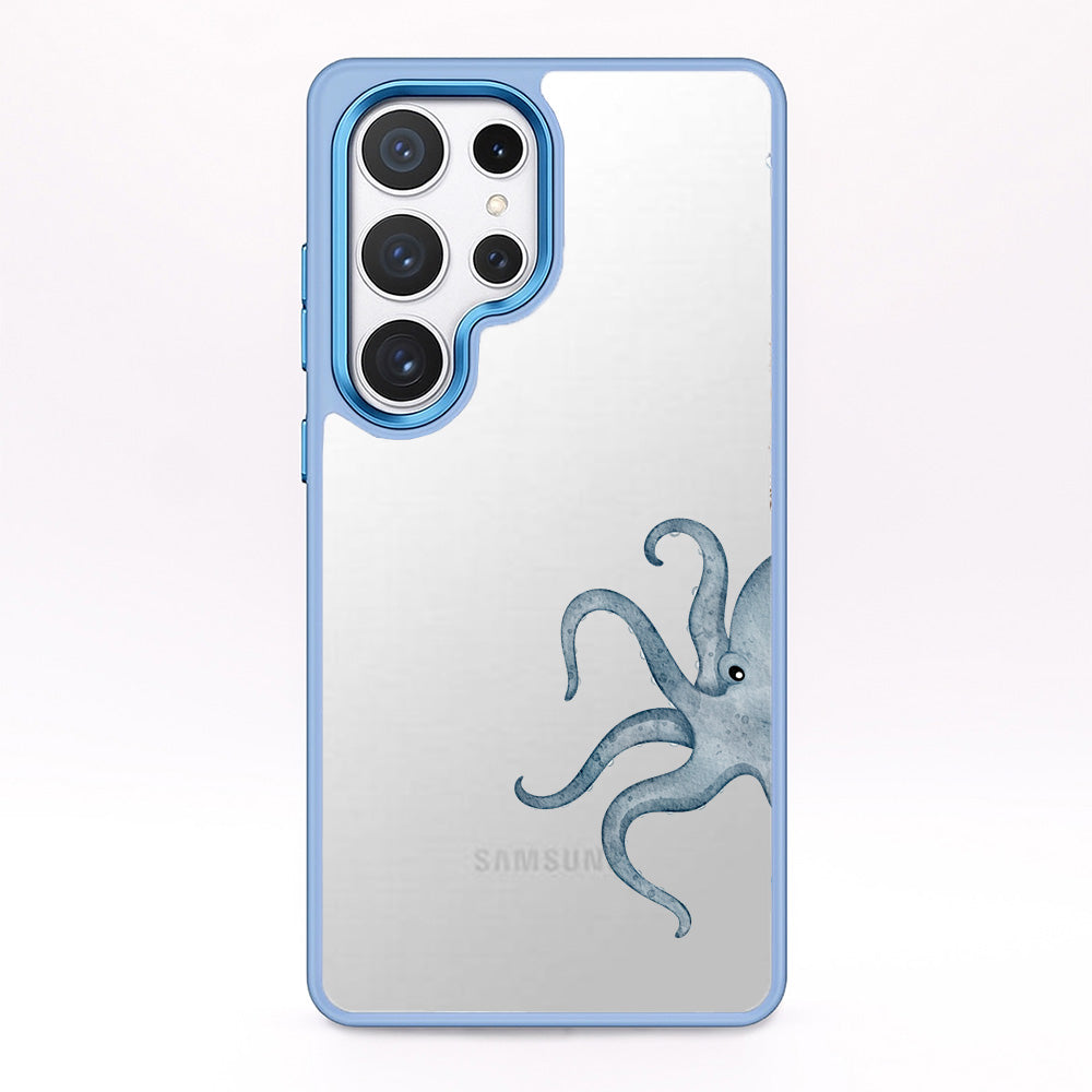 Samsung S25 Ultra Hülle - Oktopus blau - "TentacleTheory" - nachhaltig