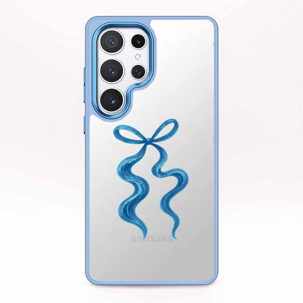 Samsung S25 Hülle - Schleife blau - "tideknot" - nachhaltig