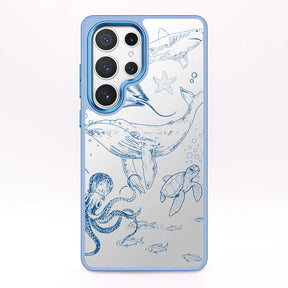 Samsung S24 Hülle - Wal blau - "WhaleLife" nachhaltig