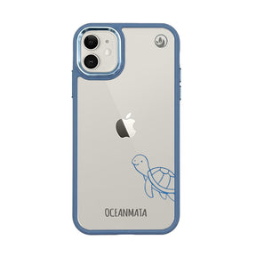 iPhone 11 hoesje - Turtle Blue - "Schildi" - Duurzaam
