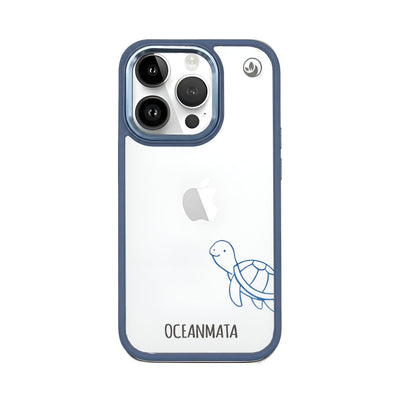iPhone 14 pro case - turtle blue - "Schildi" - sustainable
