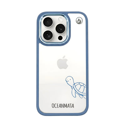 iPhone 15 pro max case - turtle blue - "Schildi" - sustainable