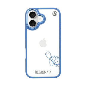 iPhone 16 hoesje - Turtle Blue - "Schildi" - Duurzaam