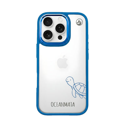 iPhone 16 pro max hoesje - schildpadblauw - "Schildi" - duurzaam