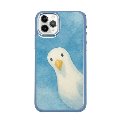 iPhone 11 pro case - Seagull blue - "Seagull" - sustainable