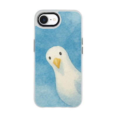 iPhone 16e hoesje - Seagull Blue - "Seagull" - Duurzaam