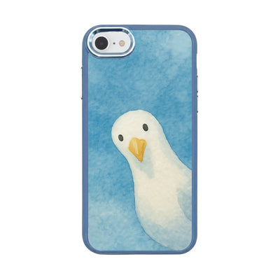 iPhone SE/7/8 hoesje - Seagull Blue - "Seagull" - Duurzaam