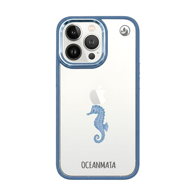 iPhone 13 Pro Max Case - White Seahorse - "SeahorseTale" - sustainable