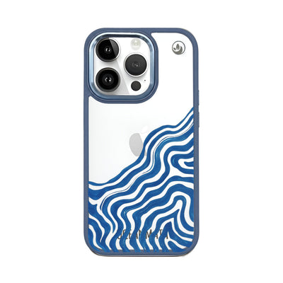 iPhone 14 pro hoesje - golf abstract - "Summerwave" - ​​duurzaam