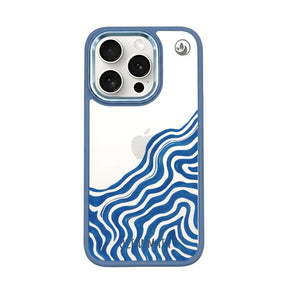 iPhone 15 pro hoesje - abstracte golf - "Summerwave" - ​​duurzaam