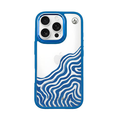 iPhone 16 pro hoesje - abstracte golf - "Summerwave" - ​​duurzaam