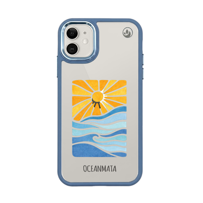 iPhone 11 Case - Ocean blue - "Sun&Sea" - sustainable