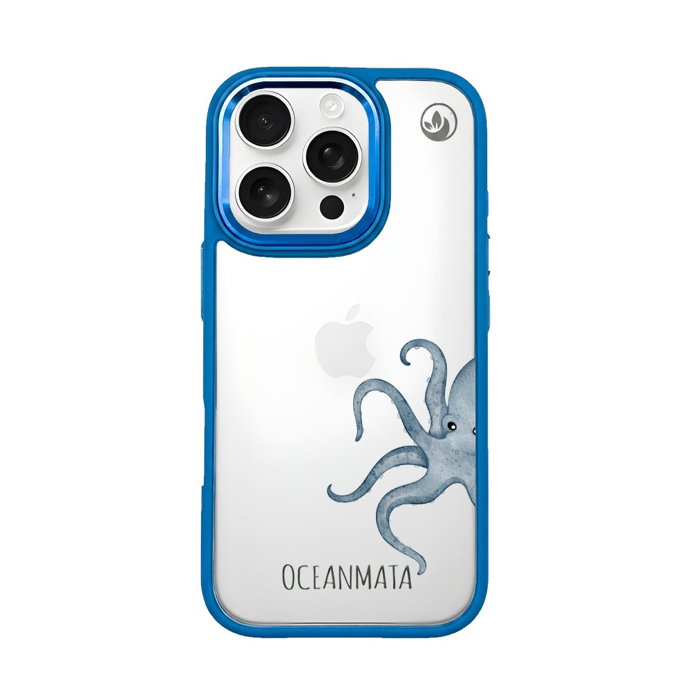 iPhone 16 pro max Hülle - Oktopus blau - "TentacleTheory" - nachhaltig