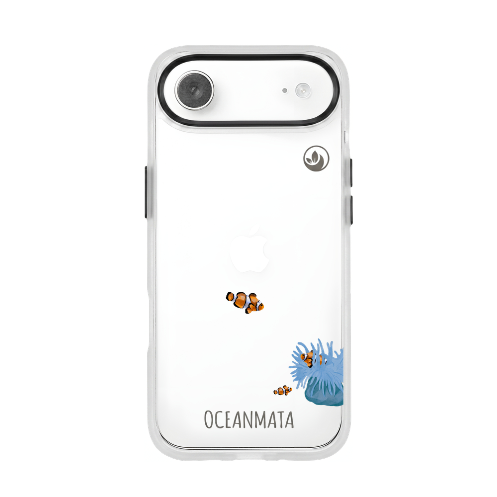 iPhone 17 Air Hülle - Clownfisch weiß - "Mr.Clown-Fish" - nachhaltig