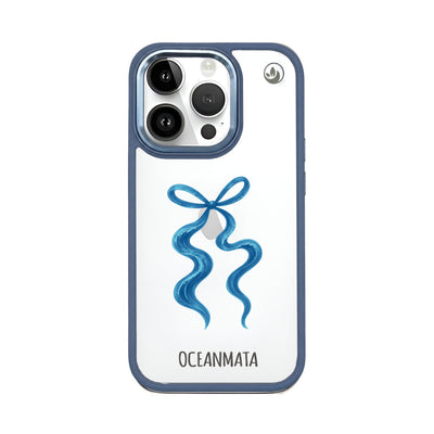 iPhone 14 Pro Case - Blue Bow - "tideknot" - Sustainable