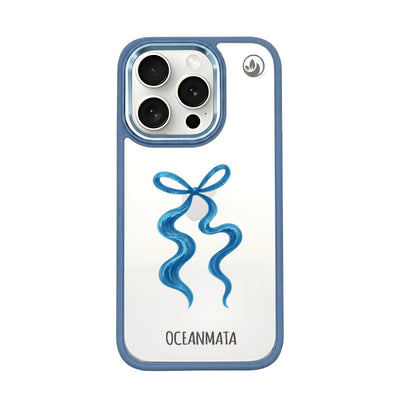 iPhone 15 Pro Max Case - Blue Bow - "tideknot" - sustainable