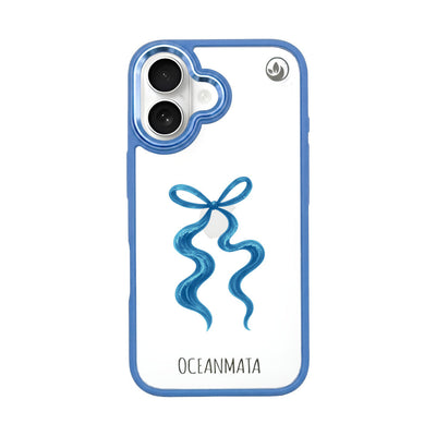 iPhone 16 Case - Bow blue - "tideknot" - sustainable