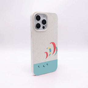 iPhone 14 Hülle - Kite weiß - "Kitesurf" - nachhaltig