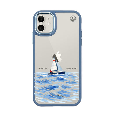 iPhone 11 Case - Sailing white - "Golden Horizon" - sustainable