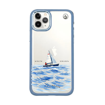 iPhone 11 Pro Case - Sailing White - "Golden Horizon" - Sustainable