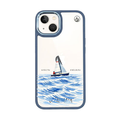 iPhone 13 Case - Sailing White - "Golden Horizon" - Sustainable