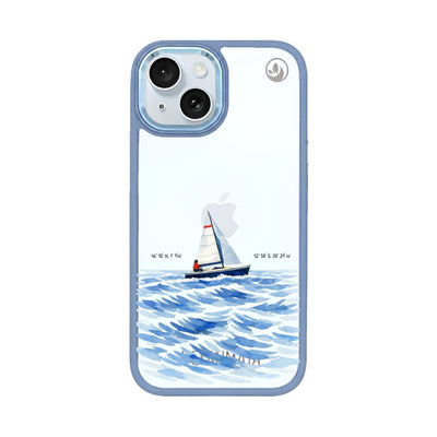 iPhone 15 Case - Sailing white - "Golden Horizon" - sustainable