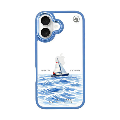 iPhone 16 Case - Sailing White - "Golden Horizon" - sustainable