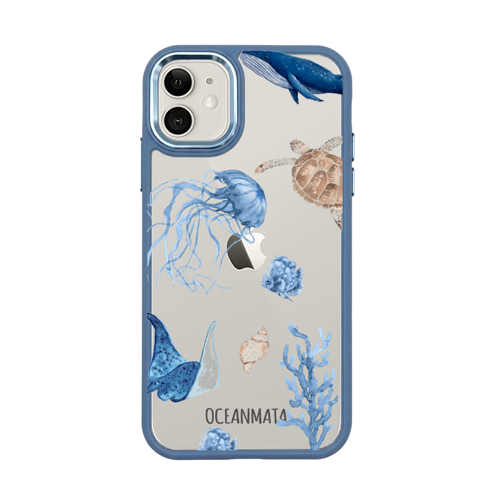 iPhone 11 hoesje - witte schildpad - "Turtle &amp; Friends" - duurzaam