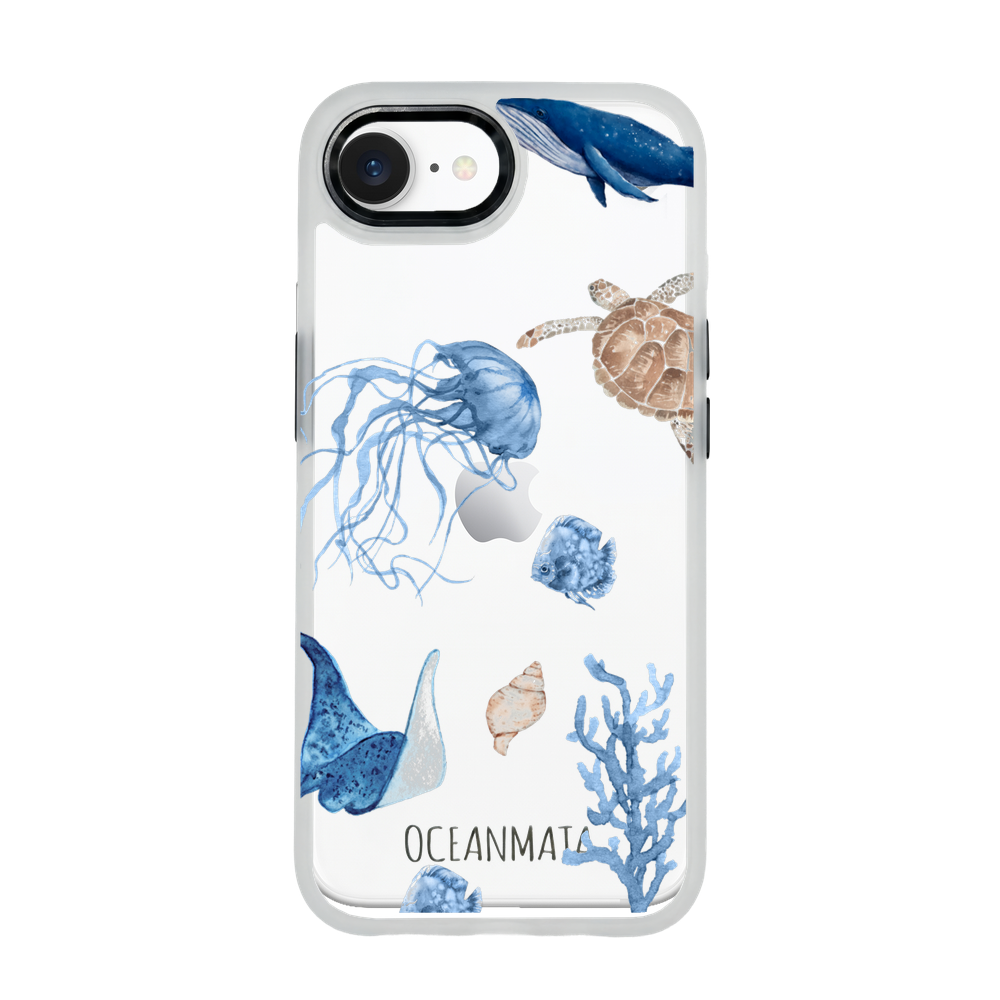 iPhone 16e Case - white turtle - "Turtle &amp; Friends" - sustainable