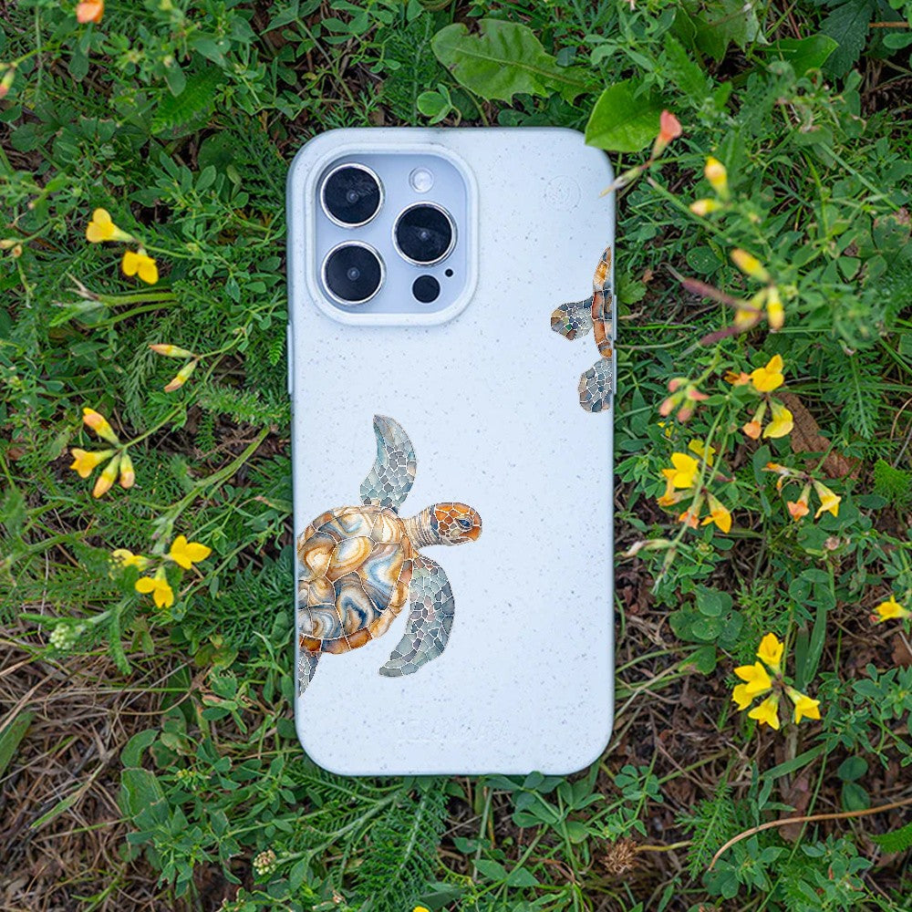 Biologisch abbaubare Handyhülle iPhone 17 Turtlegaze — kompostierbar — Bonus