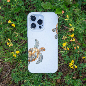 Biologisch abbaubare Handyhülle iPhone 13 mini Turtlegaze — kompostierbar — Bonus