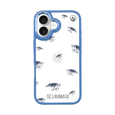 iPhone 16 Case - Turtles Blue - "Turtlino" - Sustainable