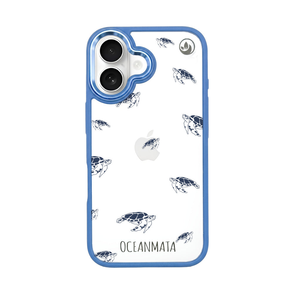 iPhone 16 Case - Turtles Blue - "Turtlino" - Sustainable