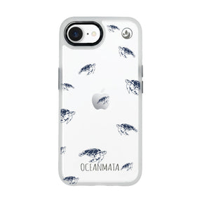 iPhone 16e hoesje - Turtles Blue - "Turtlino" - Duurzaam
