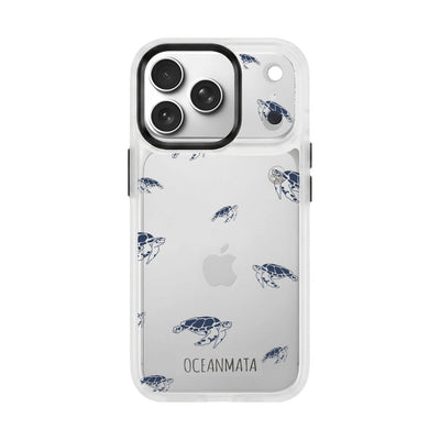 iPhone 17 pro Hülle - Schildkröten blau - "Turtlino" - nachhaltig