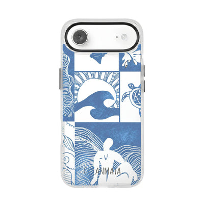 iPhone 17 Air Case - Line Art Ocean - "Waves of Balance" - sustainable