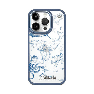 iPhone 14 pro case - whale blue - "WhaleLife" sustainable