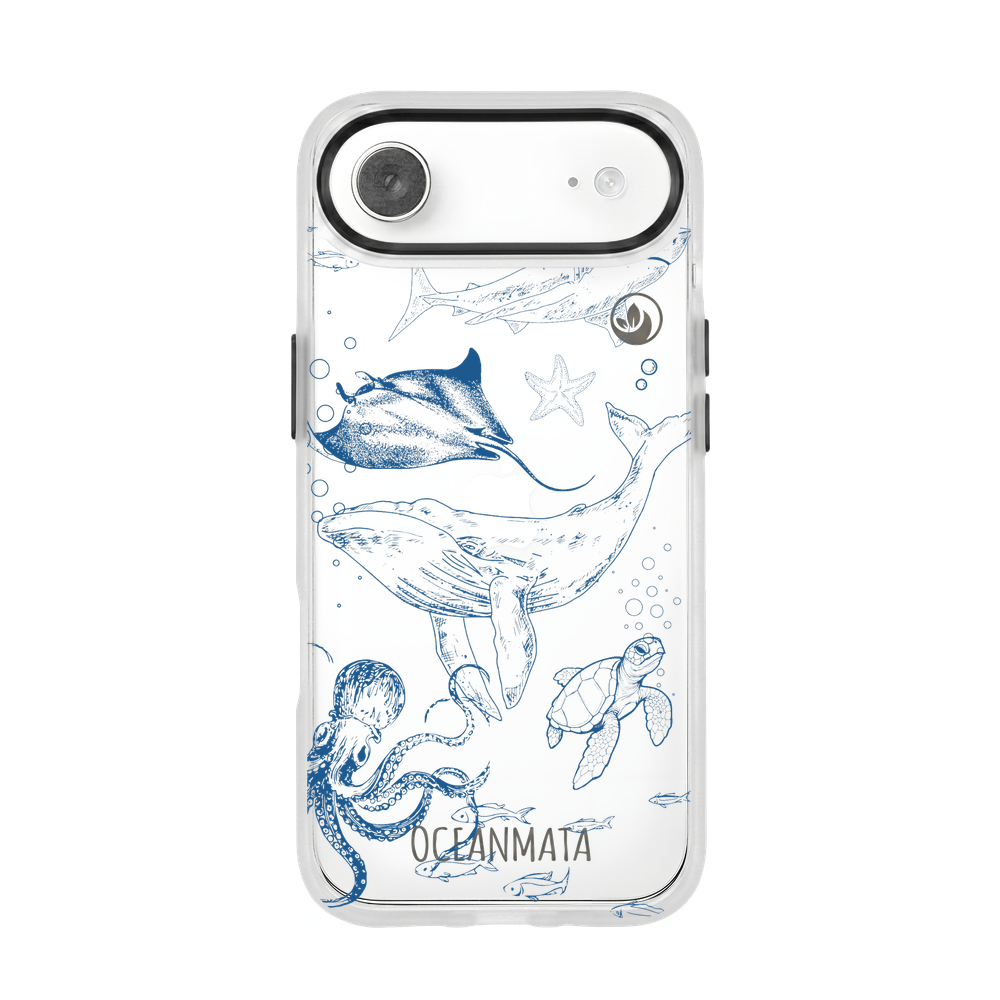iPhone 17 Air Hülle - Wal blau - "WhaleLife" nachhaltig